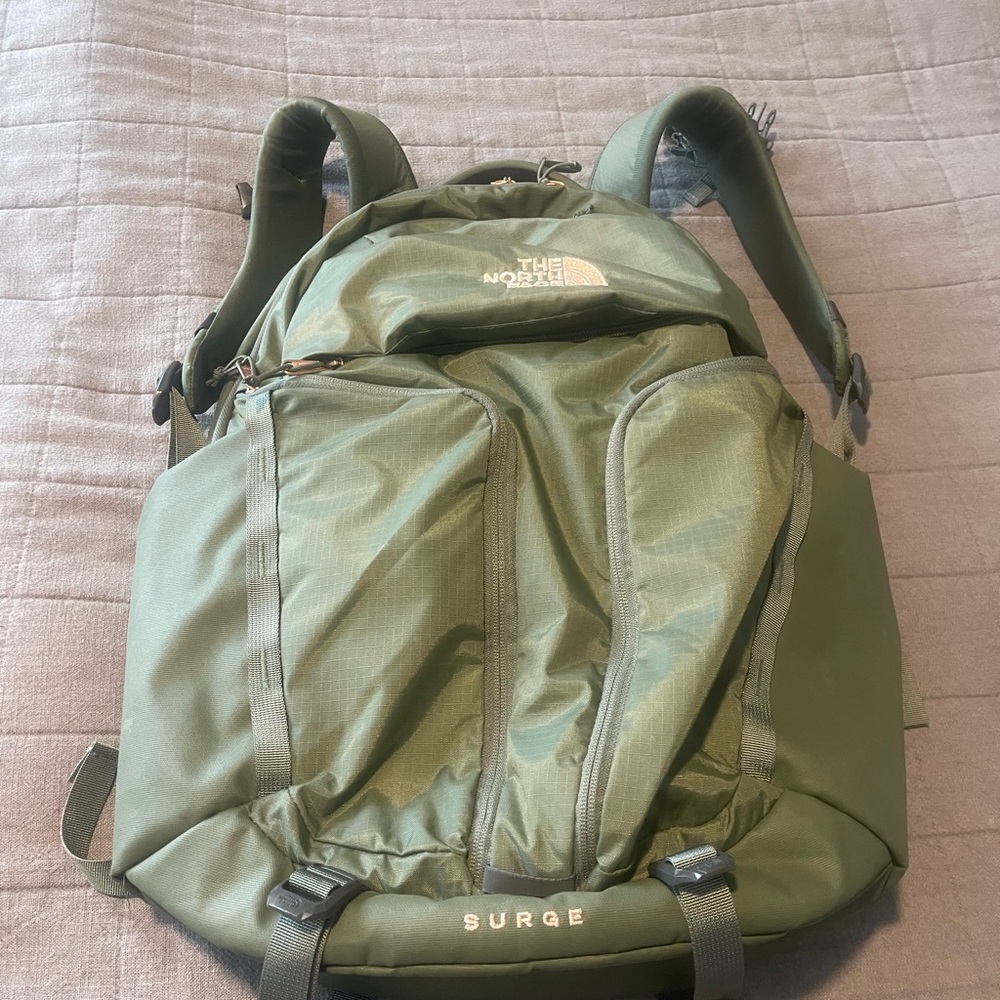 The North Face Surge Olive Backpack